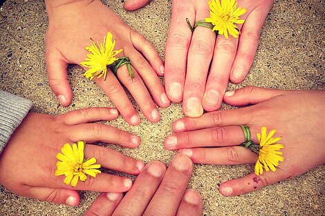 family hands